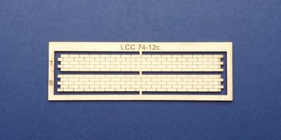 LCC 74-12c O gauge industrial decoration strip - single panel side